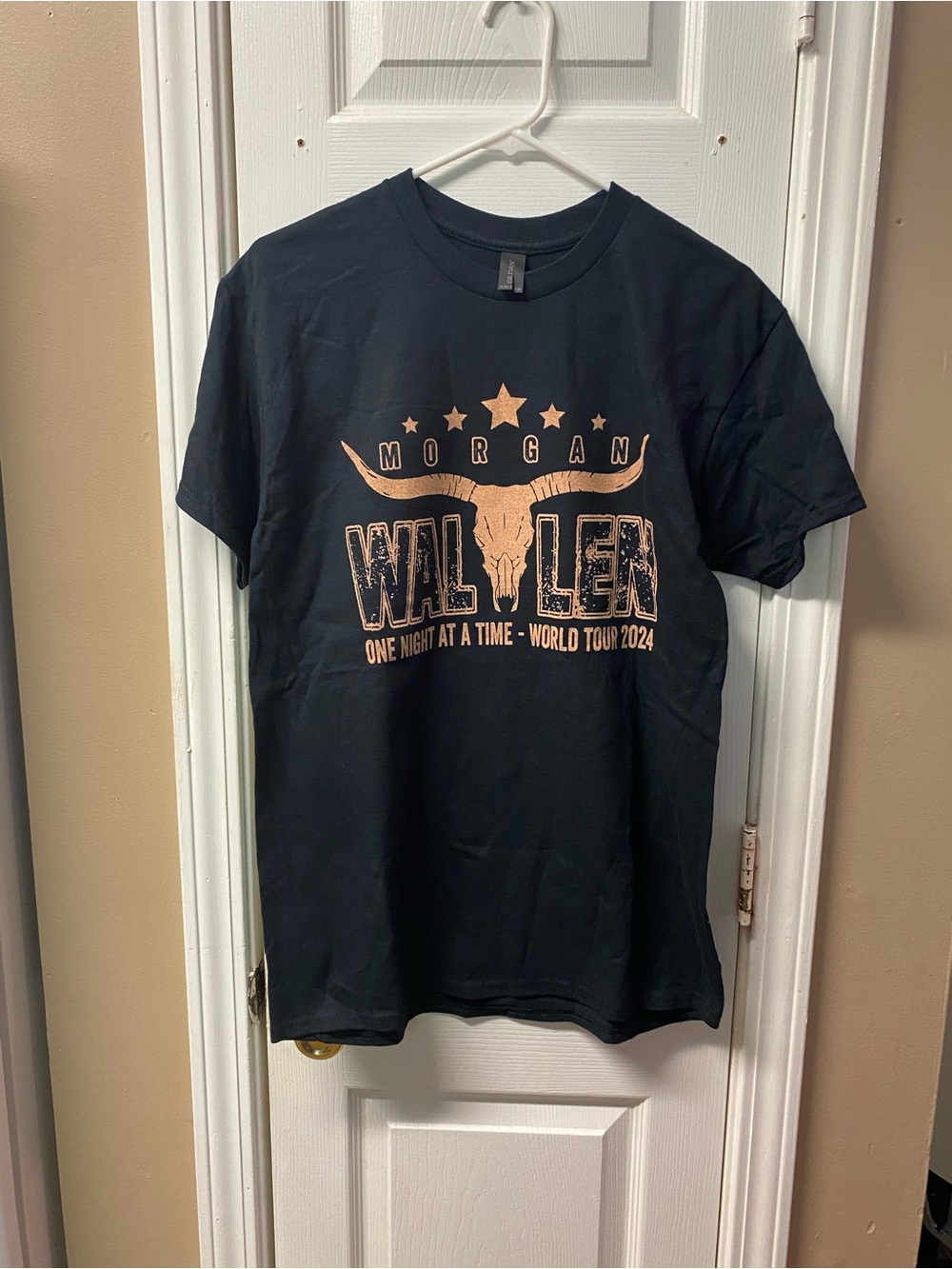 Fruit of the Loom Black Graphic Tee with Tan Concert Print